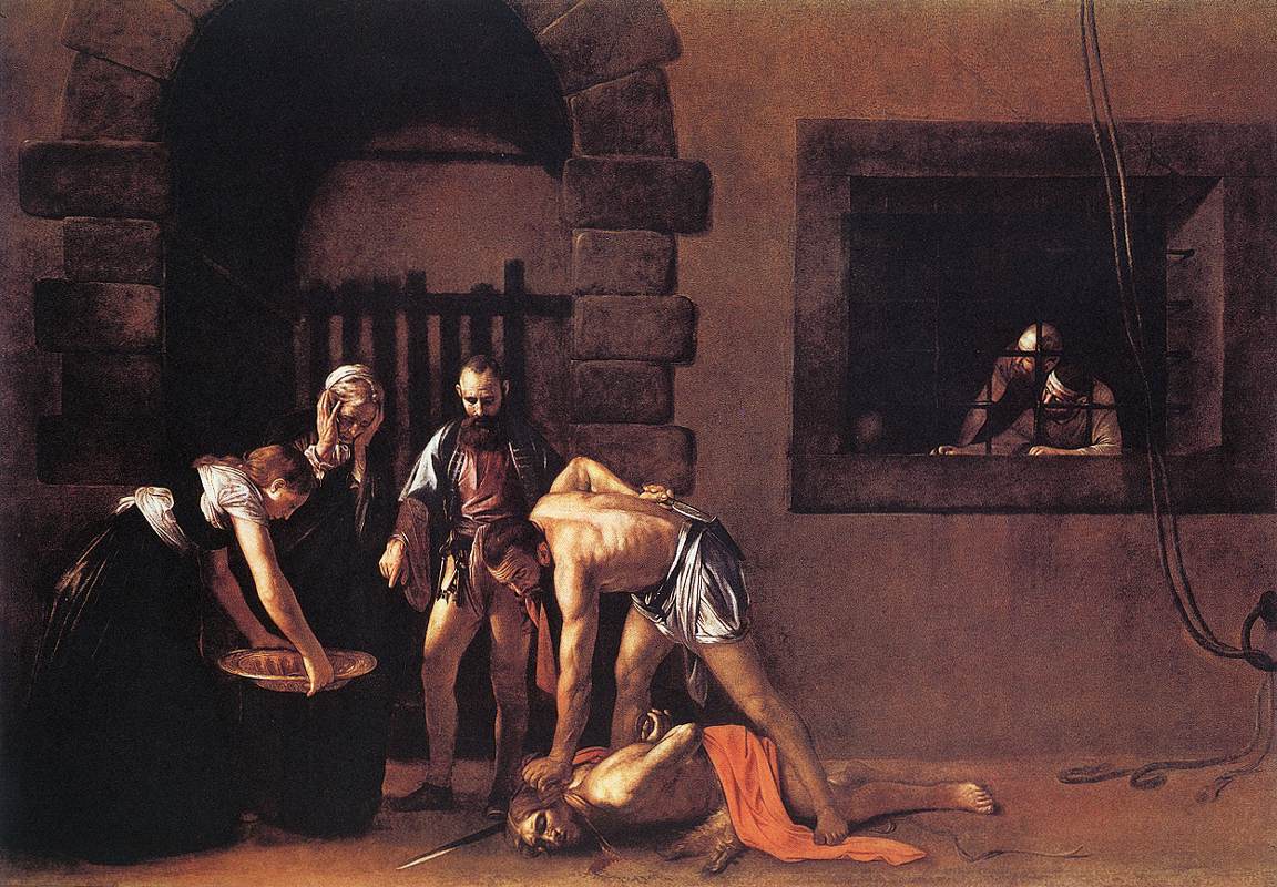 Beheading of Saint John the Baptist by CARAVAGGIO