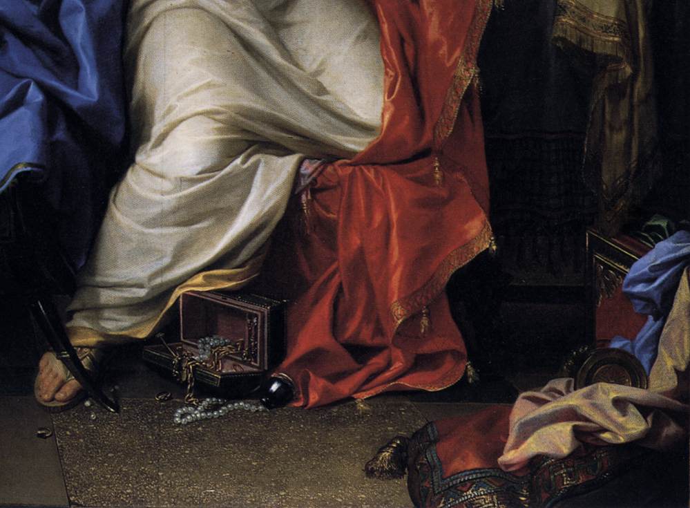 The Repentant Magdalen (detail) by LE BRUN, Charles