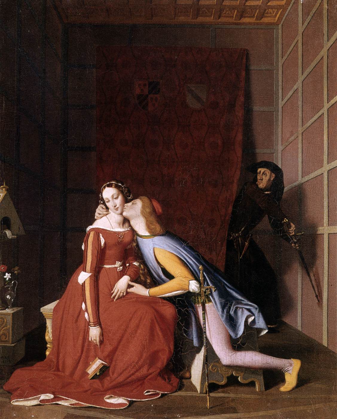 Paolo and Francesca by INGRES, Jean-Auguste-Dominique