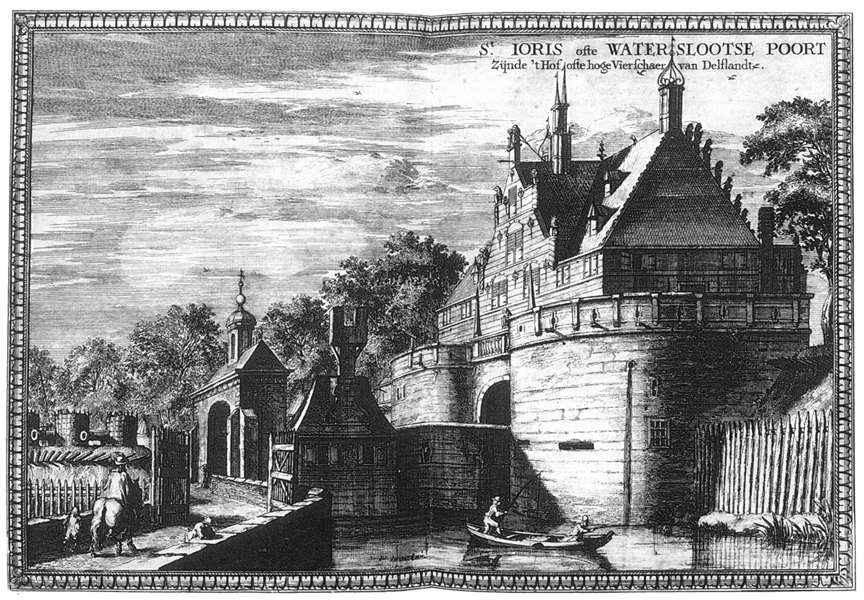 Sint Jorispoort (St George's Gate) in Delft by DECKER, Coenraet