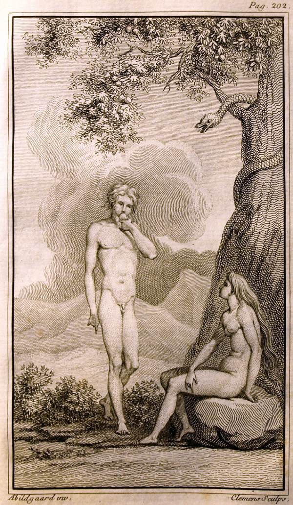 Adam and Eve by ABILDGAARD, Nicolai