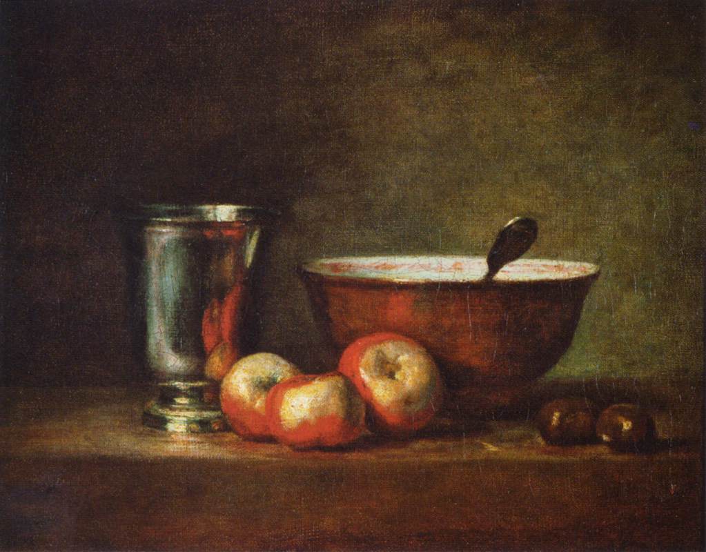 The Silver Cup by CHARDIN, Jean-Baptiste-Siméon