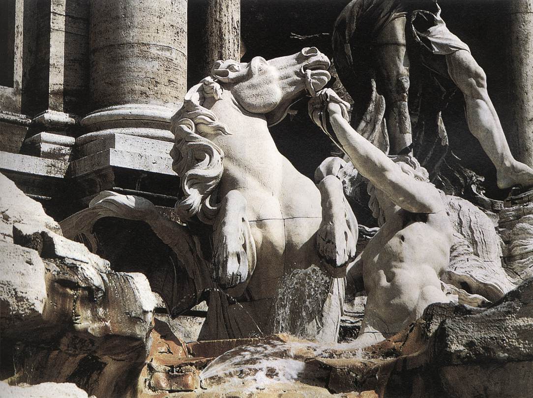 Fountain of Trevi (detail) by SALVI, Niccolò