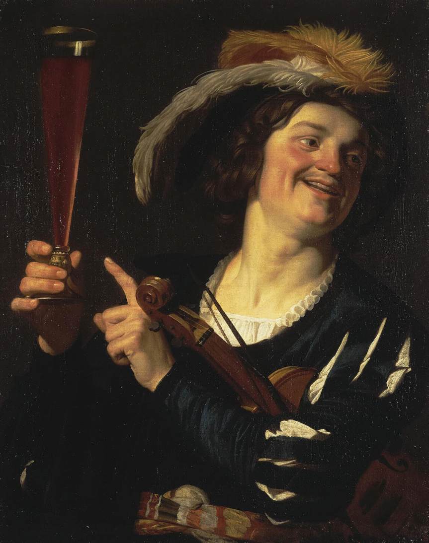 Convival Fellow by HONTHORST, Gerrit van