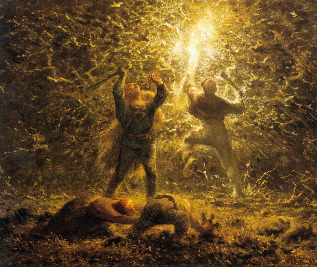 Hunting Birds at Night by MILLET, Jean-François