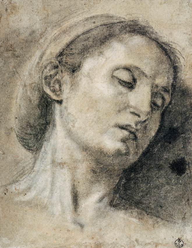 Head of a Woman with Eyes Closed by