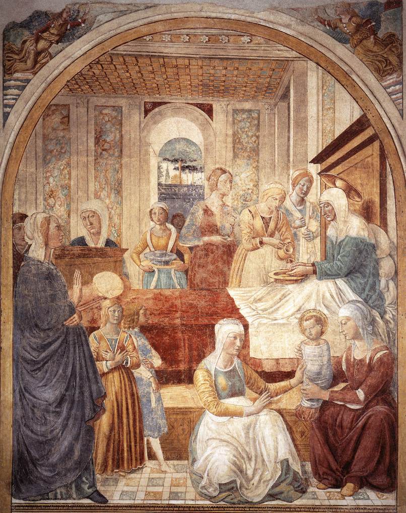 Birth of Mary by GOZZOLI, Benozzo