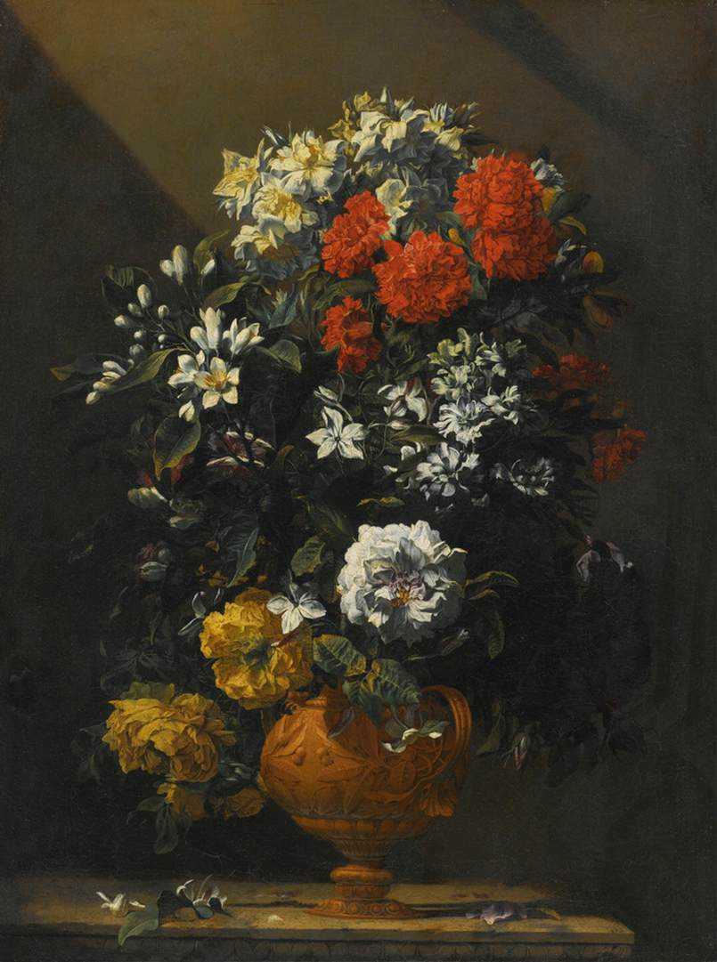 Still-Life of Flowers in a Bronze Vase by PICART, Jean Michel