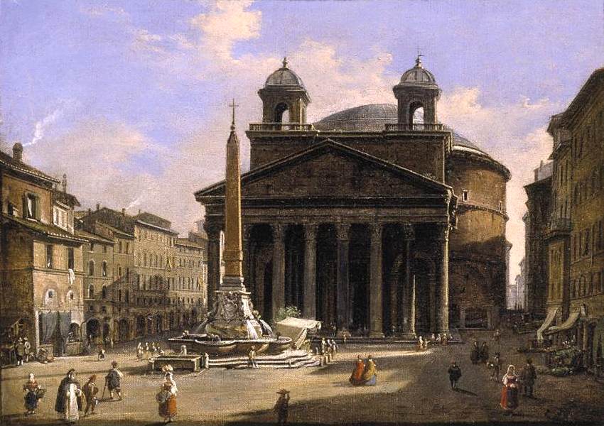 View of the Pantheon, Rome by CAFFI, Ippolito