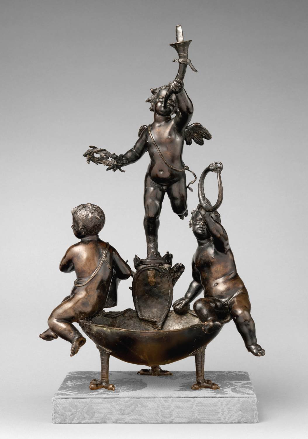 Vessel with three putti by BERTOS, Francesco