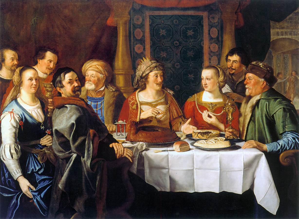 Wedding Dinner by HASSELT, Jacob Gerritsz. Van