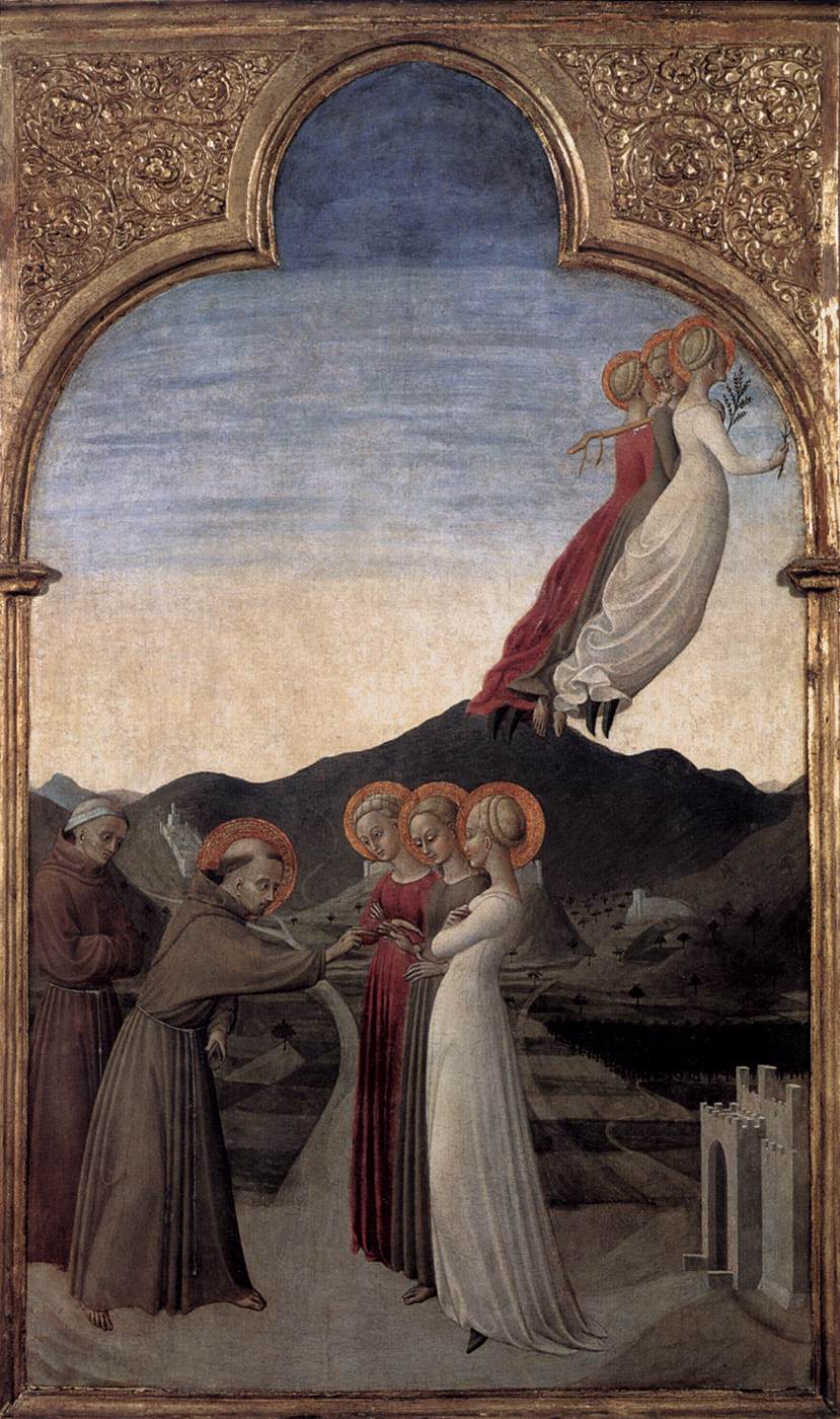 Marriage of St Francis to Lady Poverty by SASSETTA