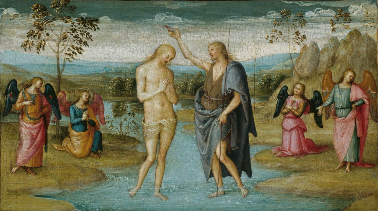 Baptism of Christ by PERUGINO, Pietro