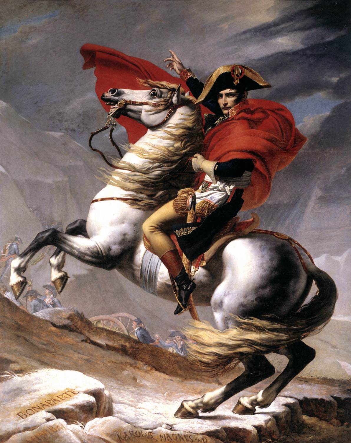 Bonaparte, Calm on a Fiery Steed, Crossing the Alps by