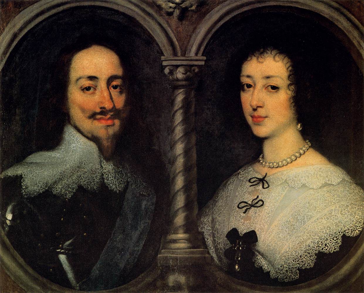 Charles I of England and Henrietta of France by DYCK, Sir Anthony van