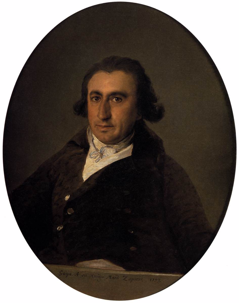 Portrait of Martín Zapater by GOYA Y LUCIENTES, Francisco de