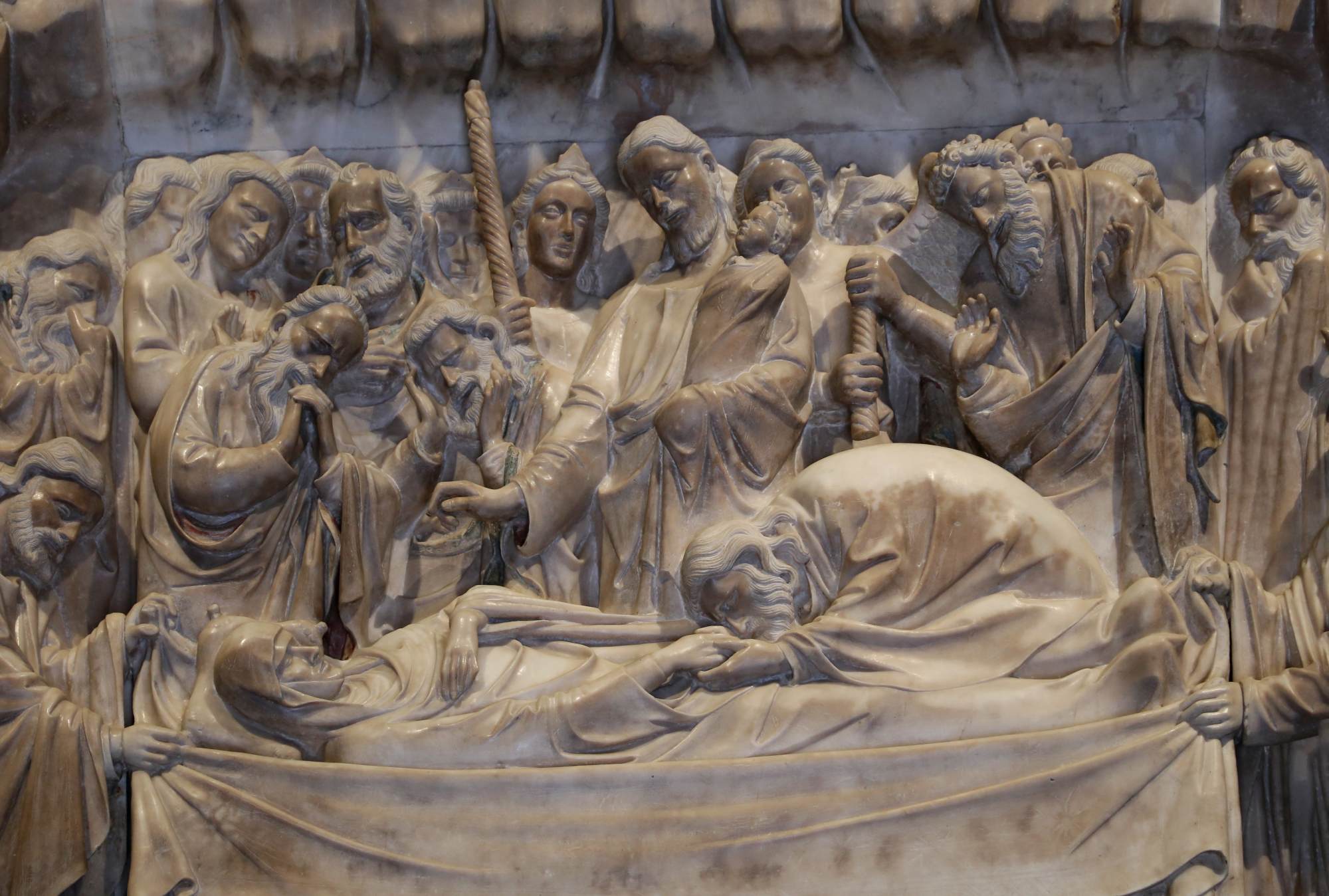 Tabernacle: Dormition (detail) by ORCAGNA