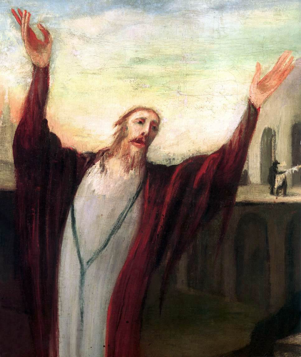 Praying Saviour (detail) by CSONTVÁRY KOSZTKA, Tivadar