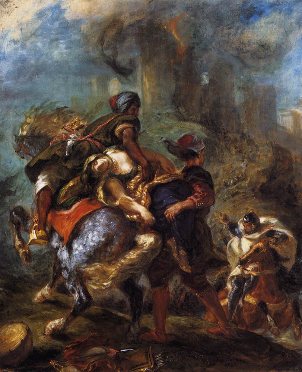 The Abduction of Rebecca by DELACROIX, Eugène