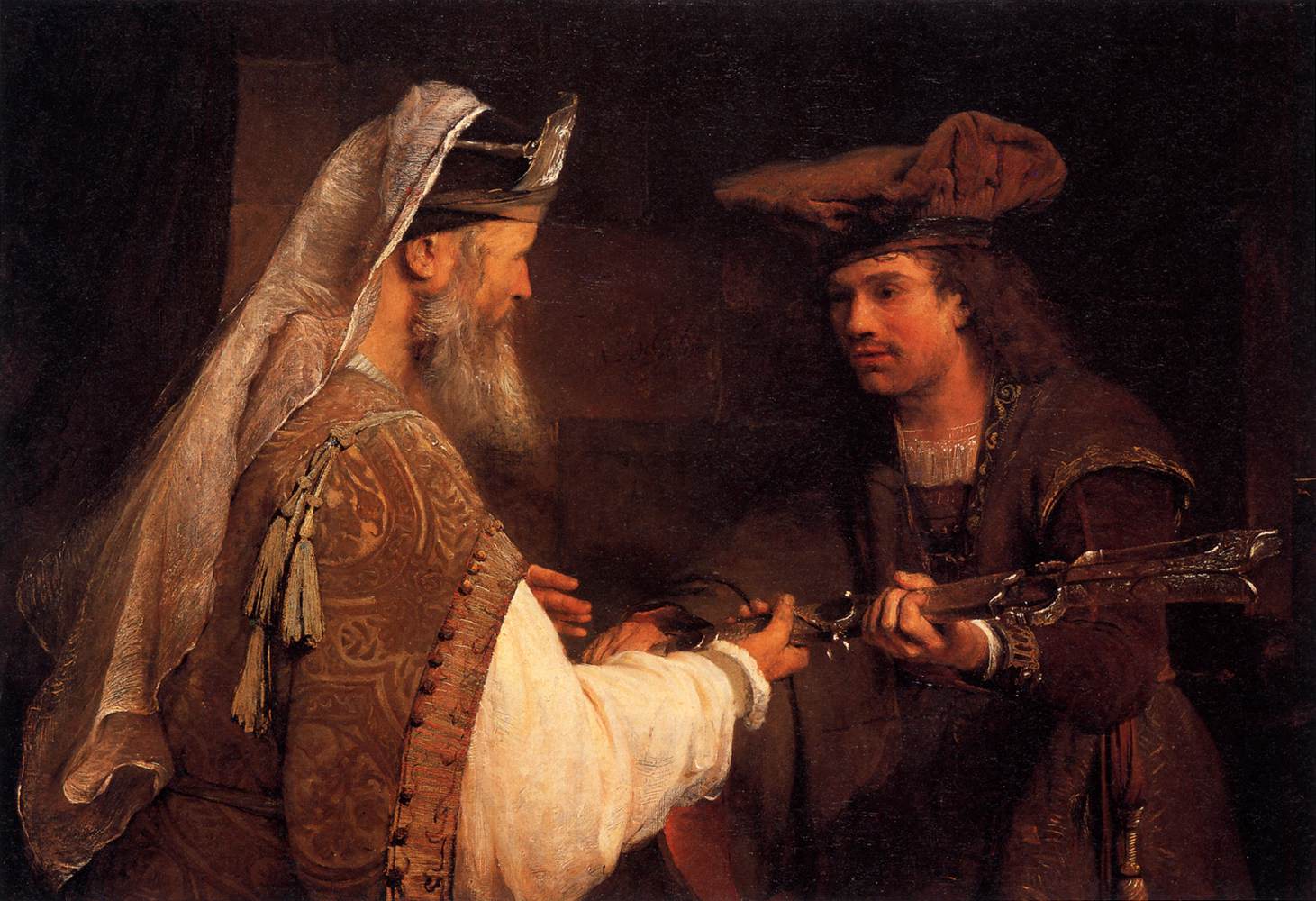 Ahimelech Giving the Sword of Goliath to David by GELDER, Aert de