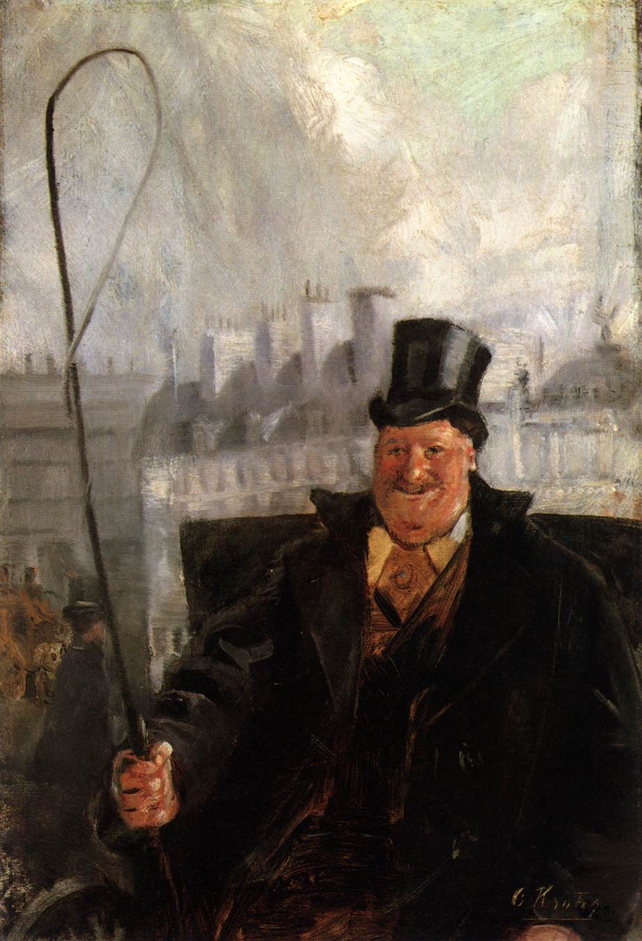 Paris Hackney Cab Driver by KROHG, Christian