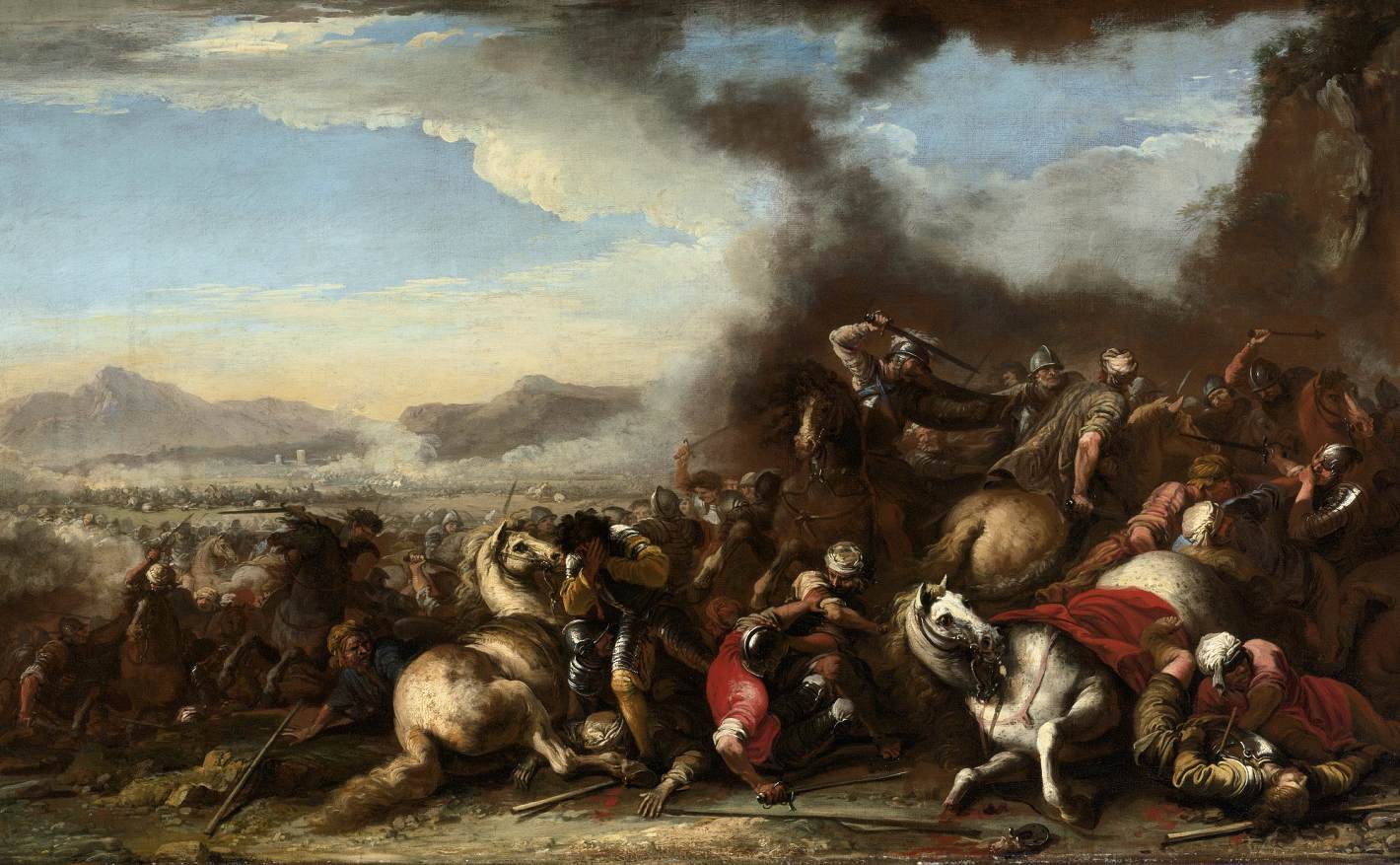 A Battle Scene by ROSA, Salvator