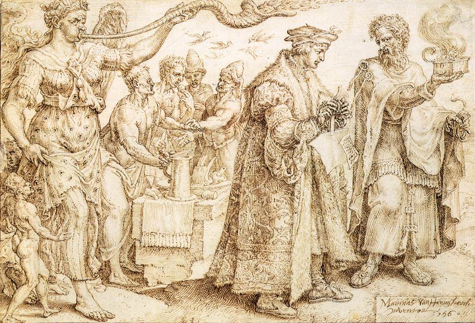 The Unhappy Lot of the Rich by HEEMSKERCK, Maerten van