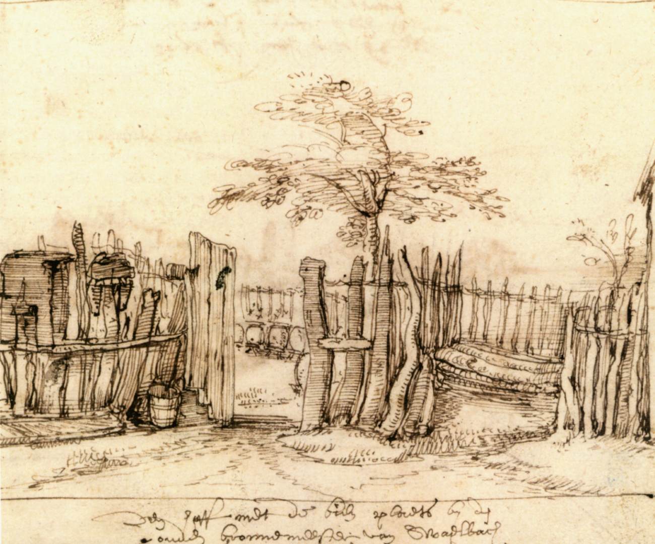 The Yard of the Old Well-Digger by