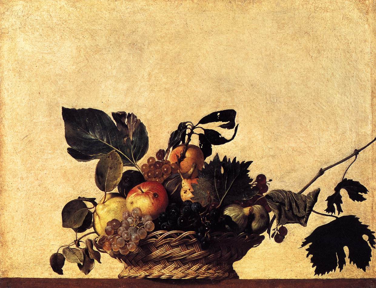 Basket of Fruit by CARAVAGGIO