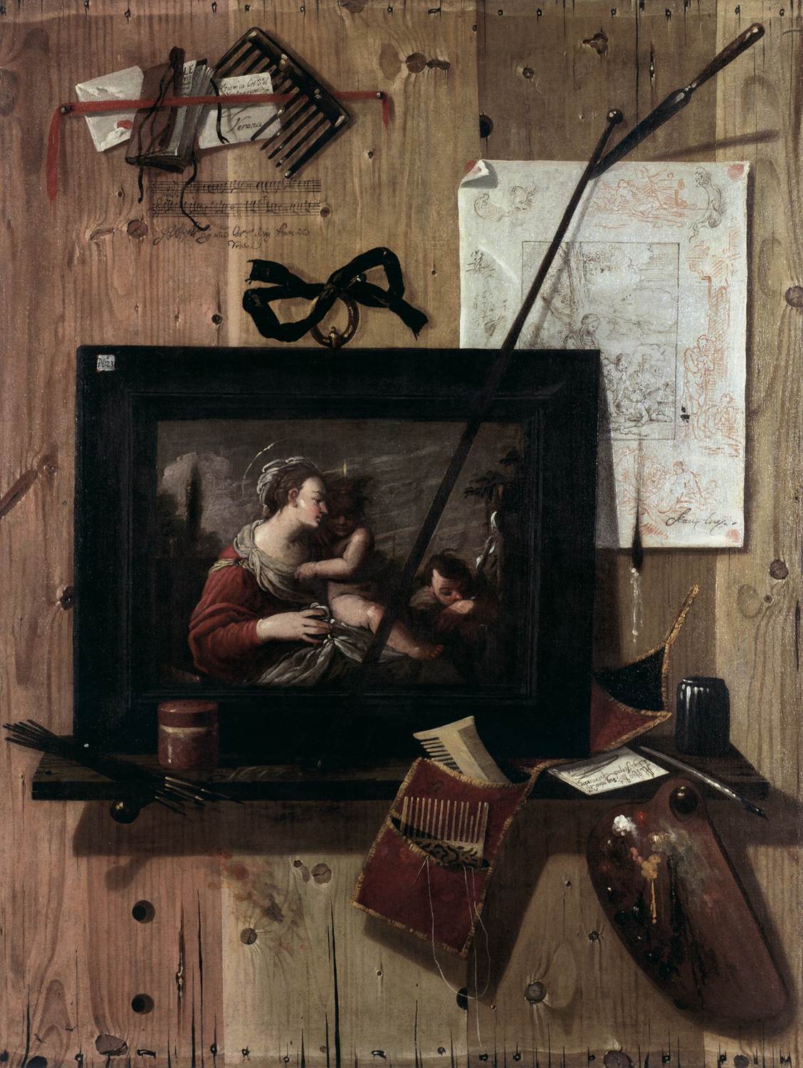 Trompe-l'oeil Still-Life by SFERINI, Carlo Leopoldo