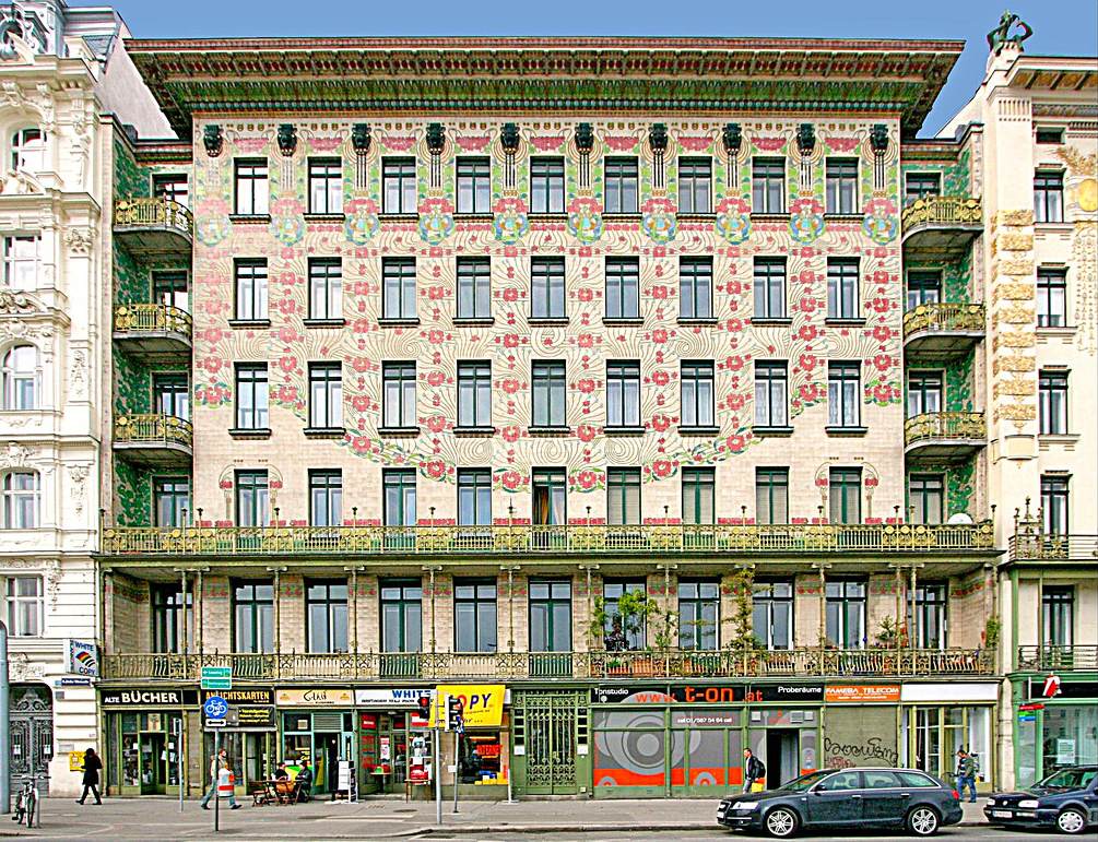 Majolica House: façade by WAGNER, Otto