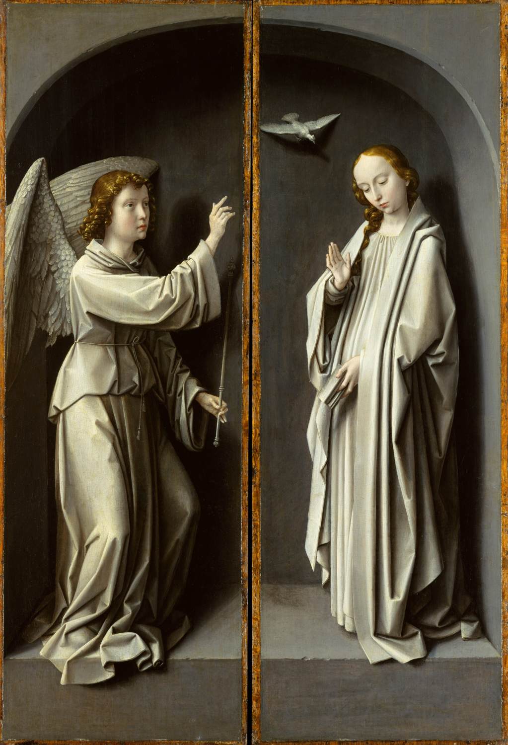 Two Movable Wings of An Altarpiece by