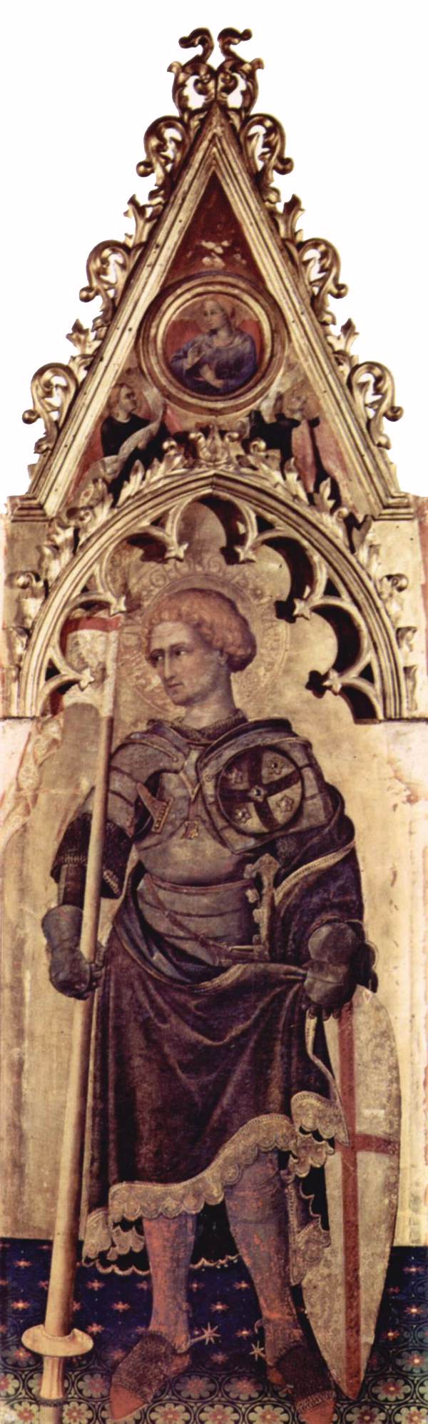 Quaratesi Polyptych: St George by GENTILE DA FABRIANO