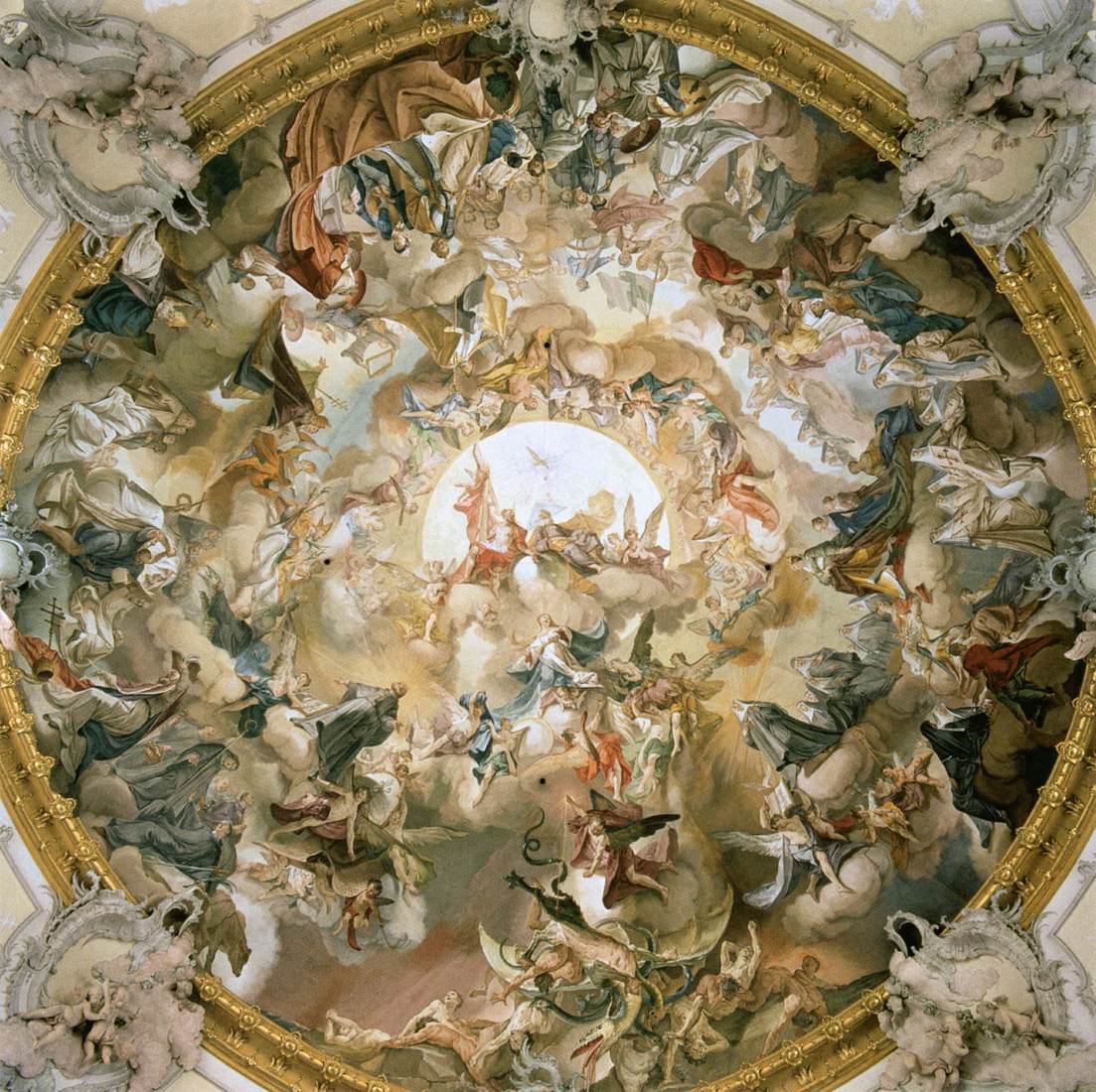 The Apotheosis of St Benedict by GÜNTHER, Matthäus