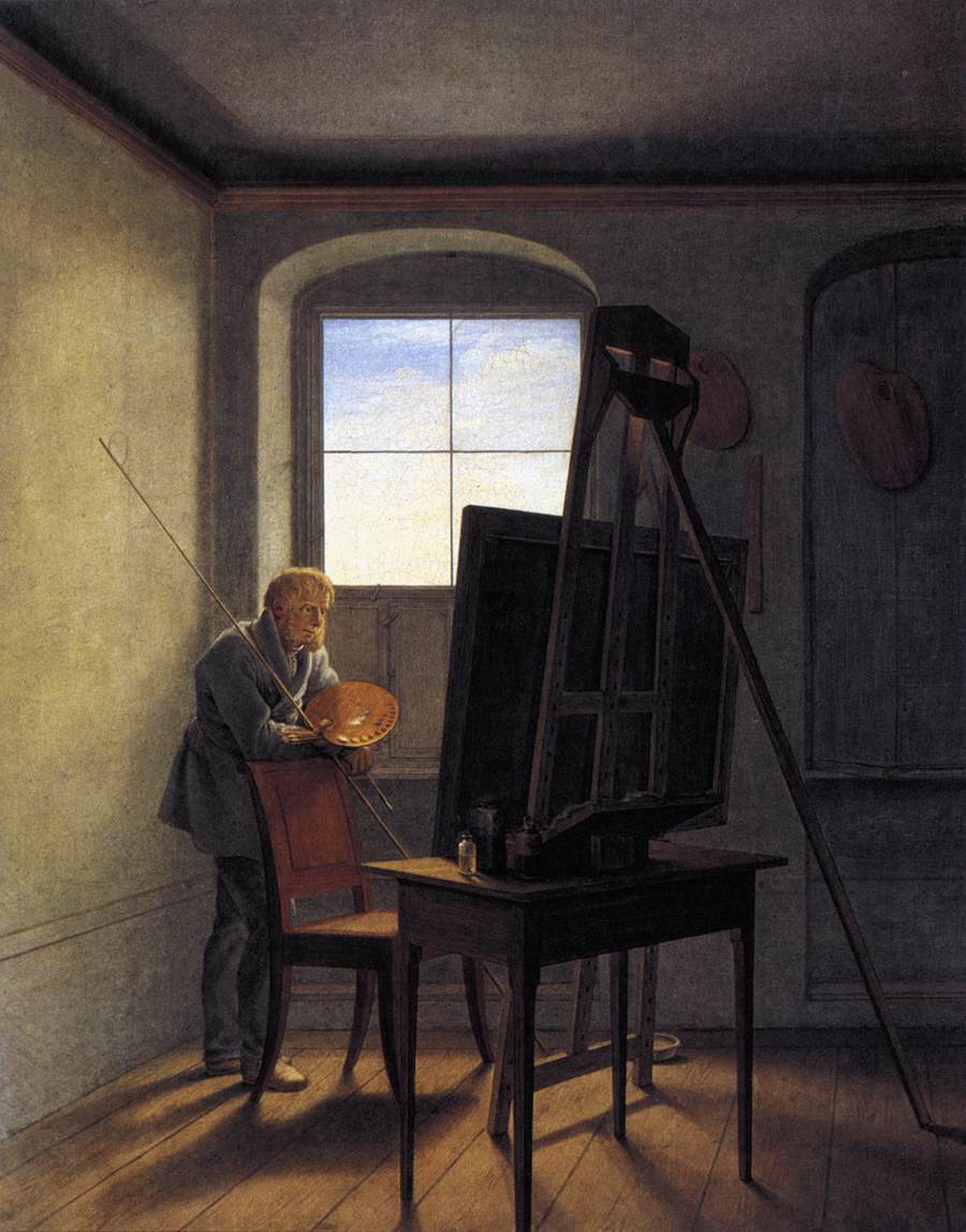 Caspar David Friedrich in his Studio by KERSTING, Georg Friedrich