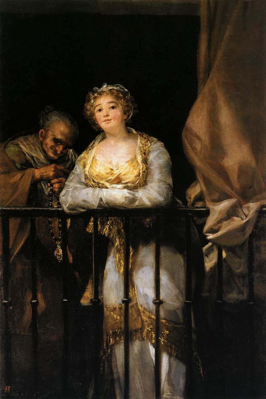 Maja and Celestina by GOYA Y LUCIENTES, Francisco de