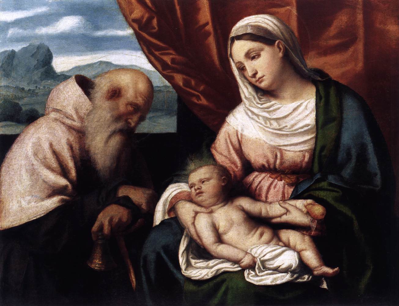 Madonna with Child and St Anthony by