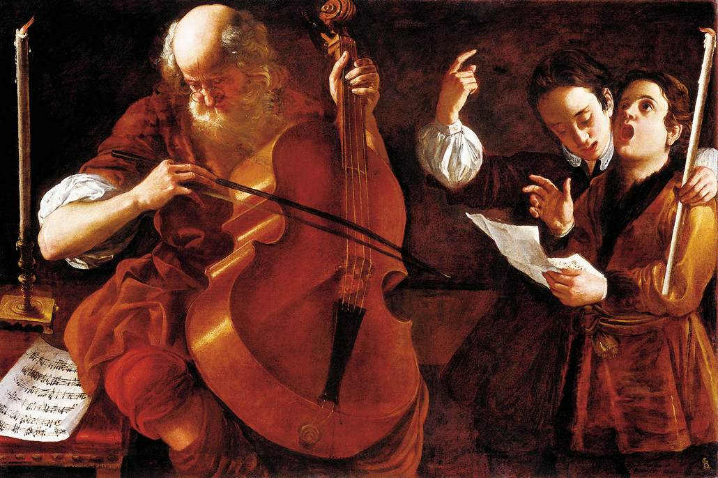 Concert with Two Singers by LOMBARDI, Giovanni Domenico