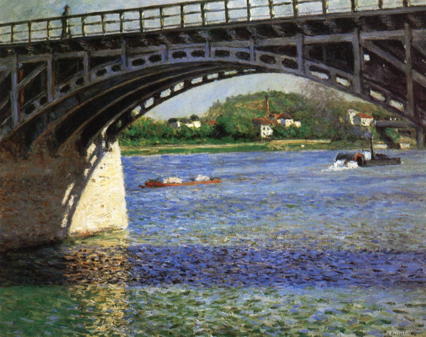 The Bridge at Argenteuil and the Seine by CAILLEBOTTE, Gustave