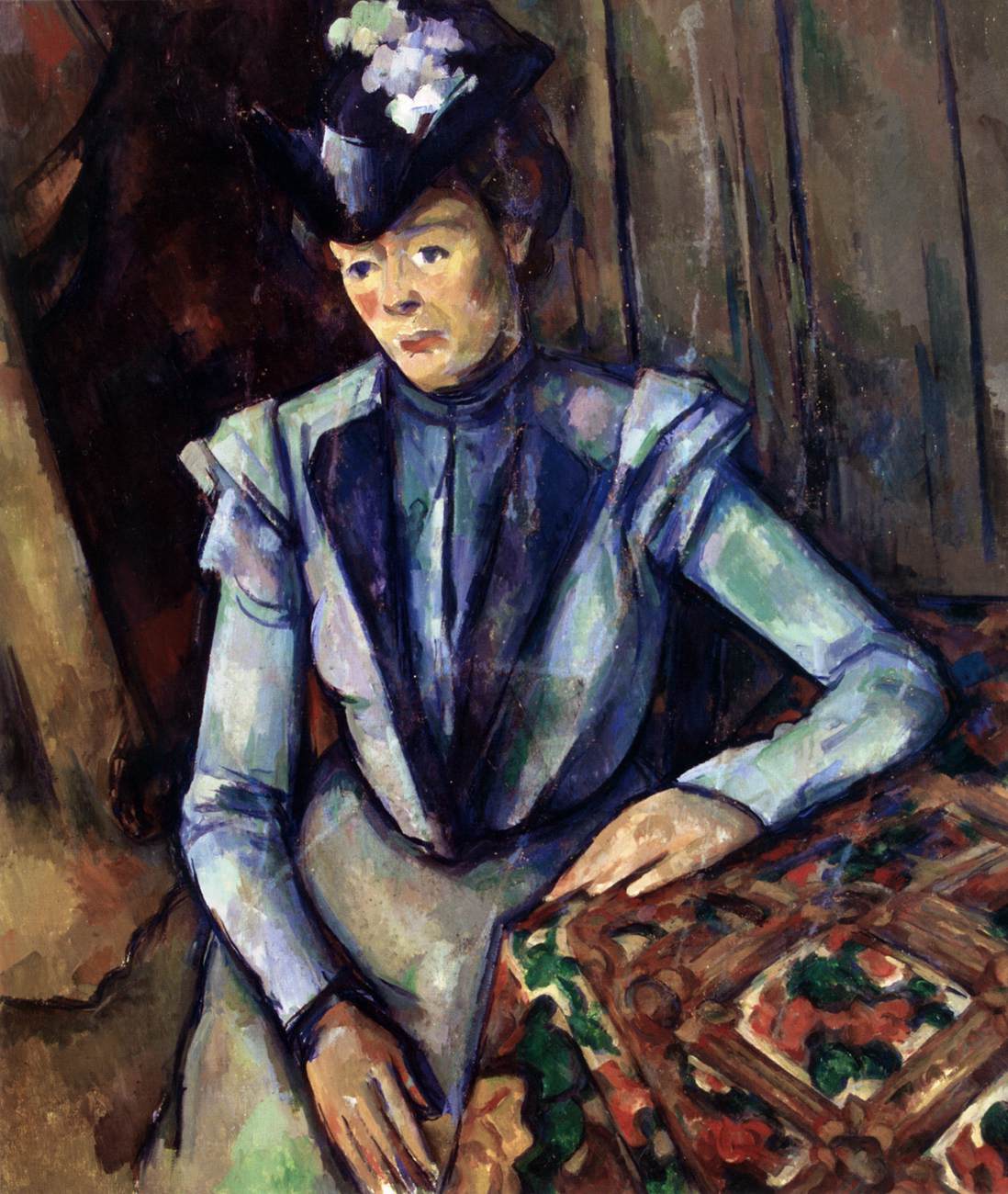 Lady in Blue by CÉZANNE, Paul