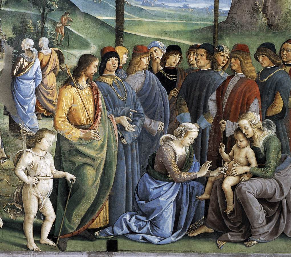 Moses's Journey into Egypt and the Circumcision of His Son Eliezer (detail) by PERUGINO, Pietro