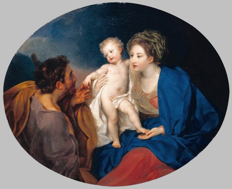 Madonna and Child with a Shepherd by MARON, Anton von