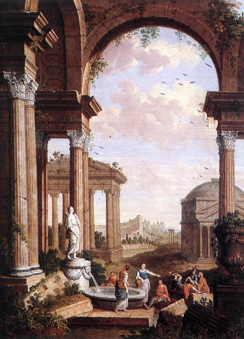 Landscape with Roman Ruins by