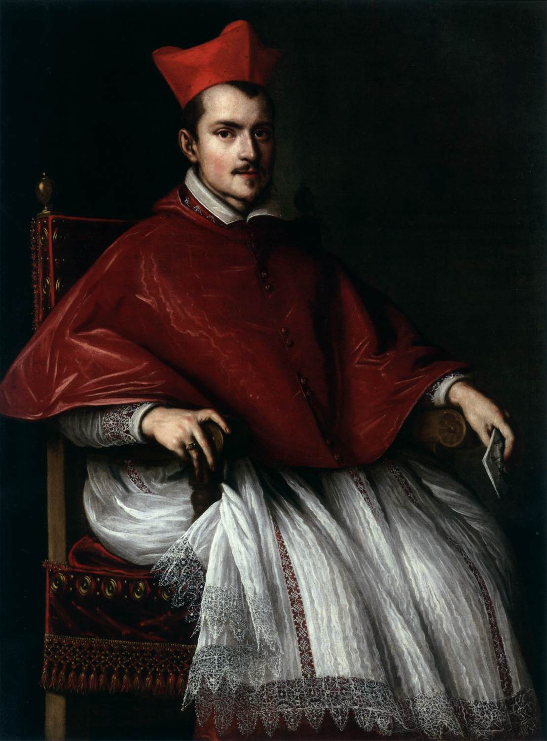 Portrait of Cardinal Ludovico Ludovisi by LEONI, Ottavio