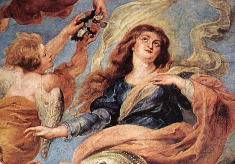 Assumption of the Virgin (detail) by RUBENS, Peter Paul