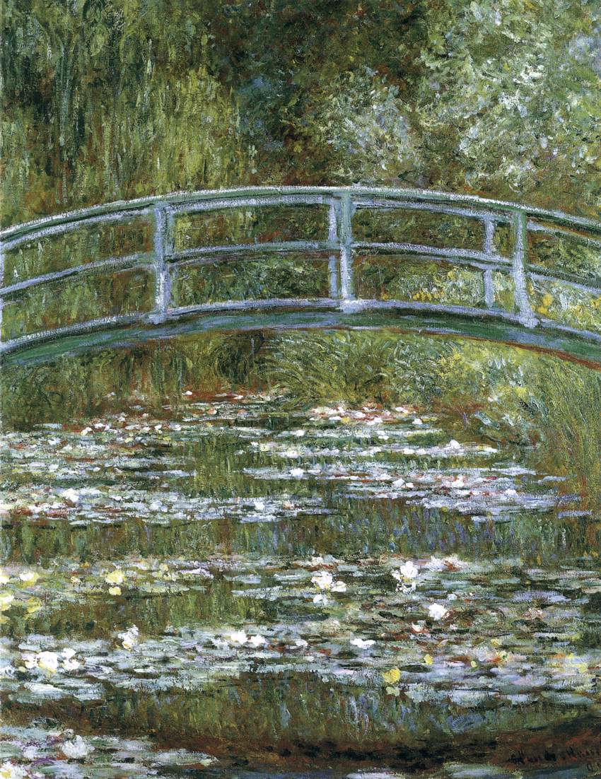 Bridge over a Pond of Water Lilies by