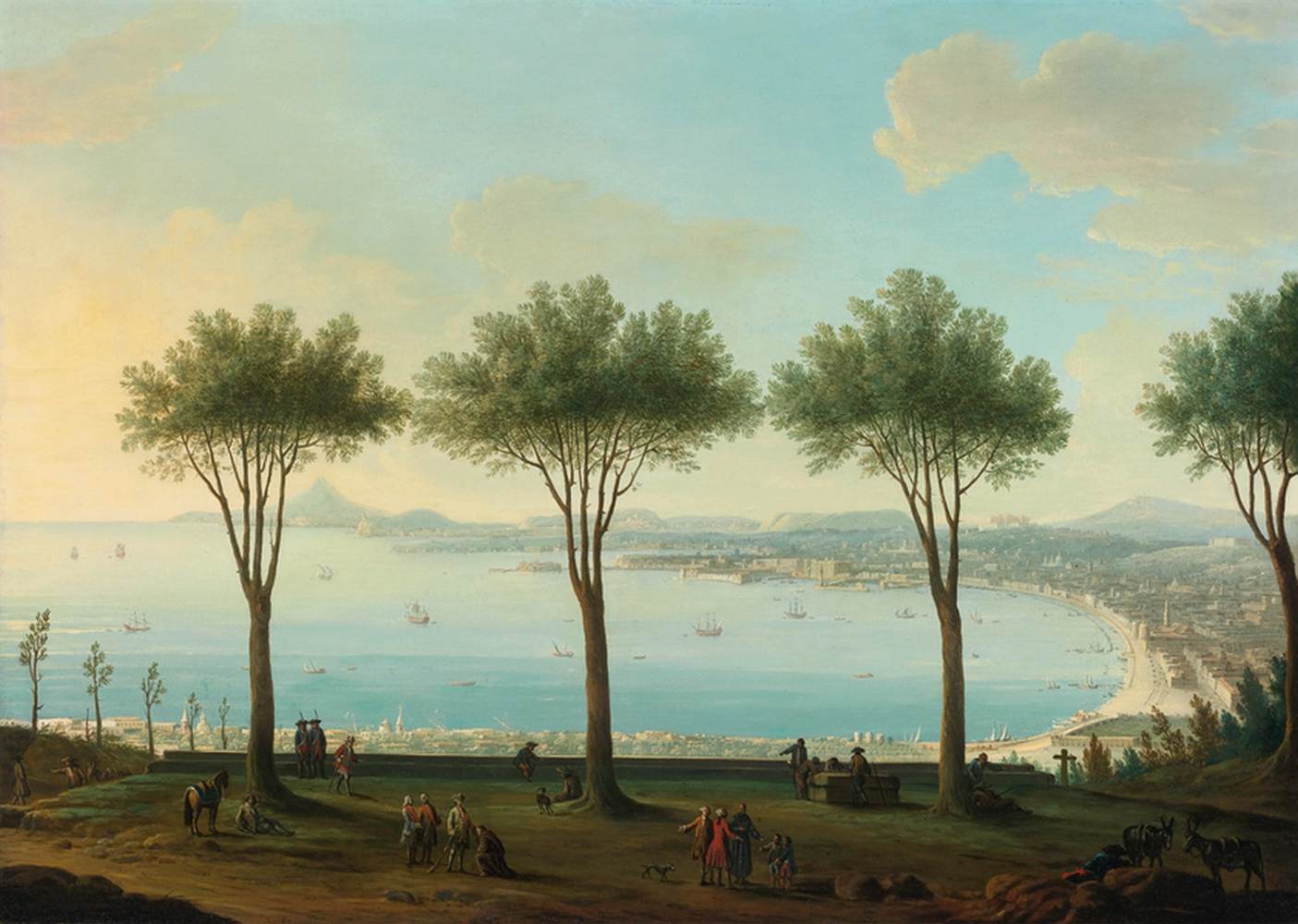 View of the Bay of Naples by