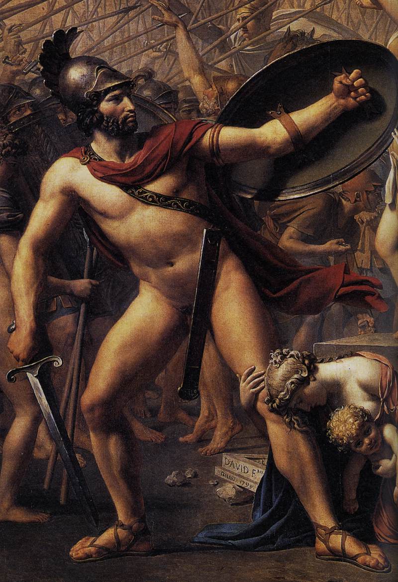 The Intervention of the Sabine Women (detail) by DAVID, Jacques-Louis