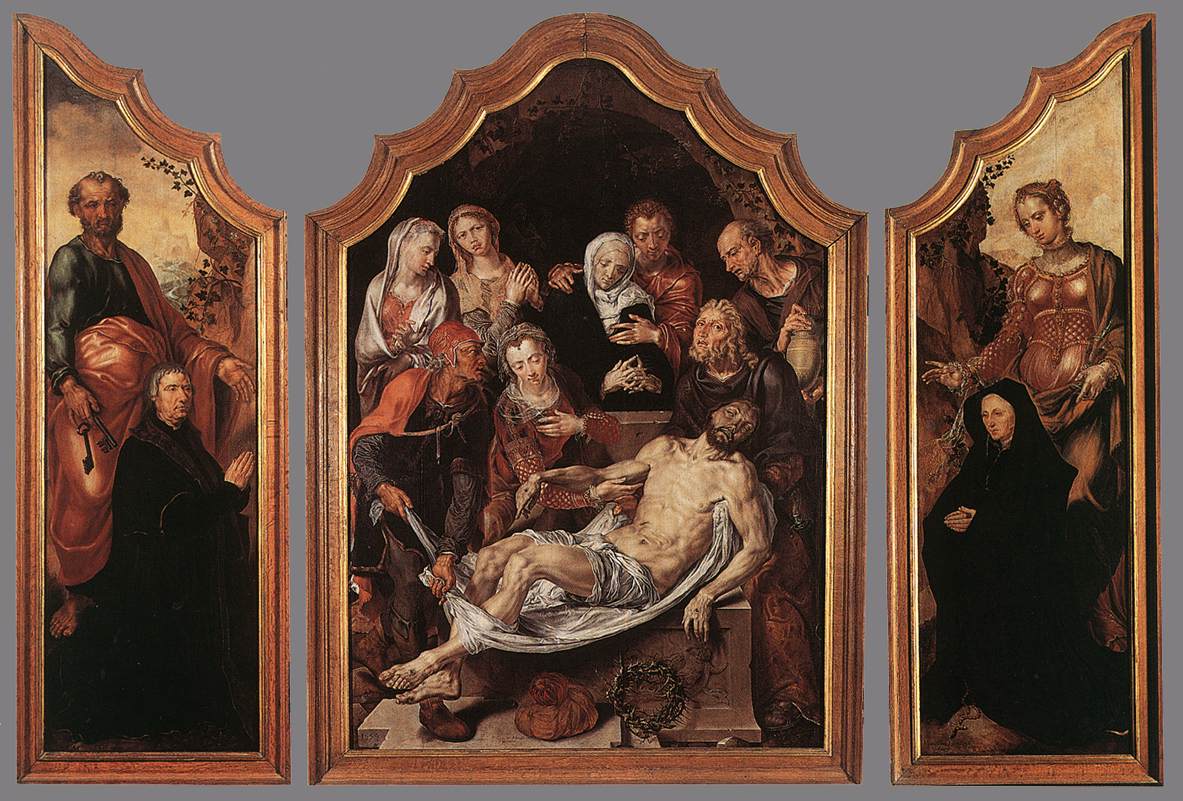 Triptych of the Entombment by HEEMSKERCK, Maerten van