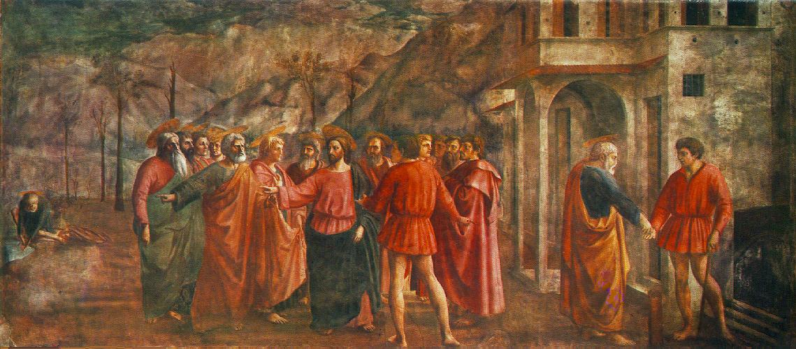 Tribute Money by MASACCIO